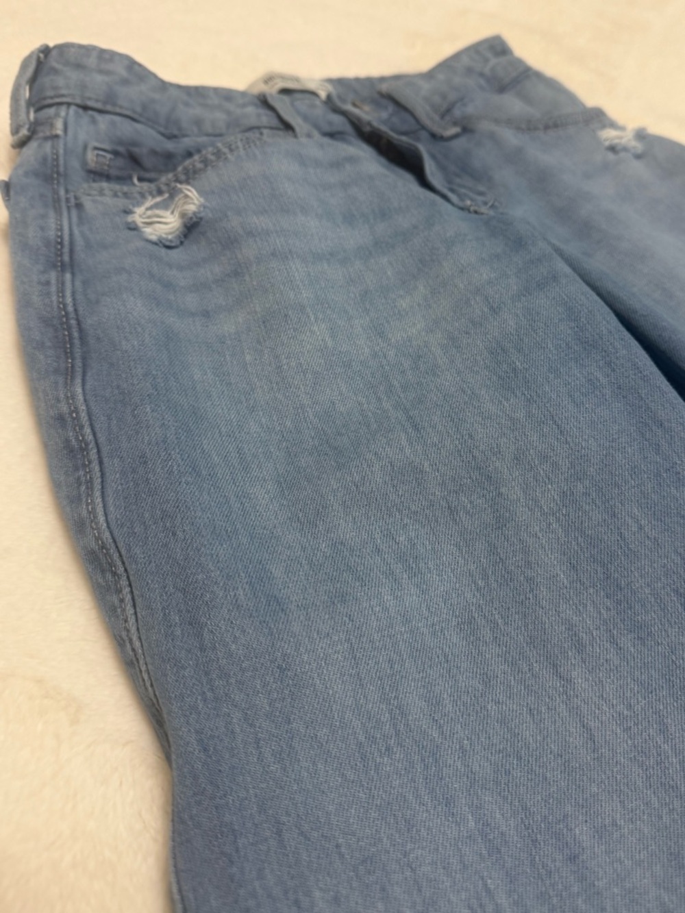 HOLLISTER Low Rise Baggy Wide Leg Jeans Blue Size 23 GUC - Picture 5 of 13